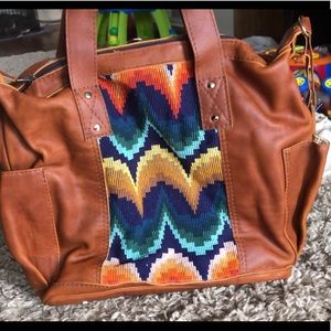 BNWOT Nena & Co H&S Navy Moons Convertible Day bag